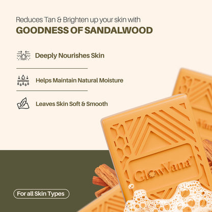 GlowVana Sandalwood Luxe Essence Bar | Skin Brightening Bar